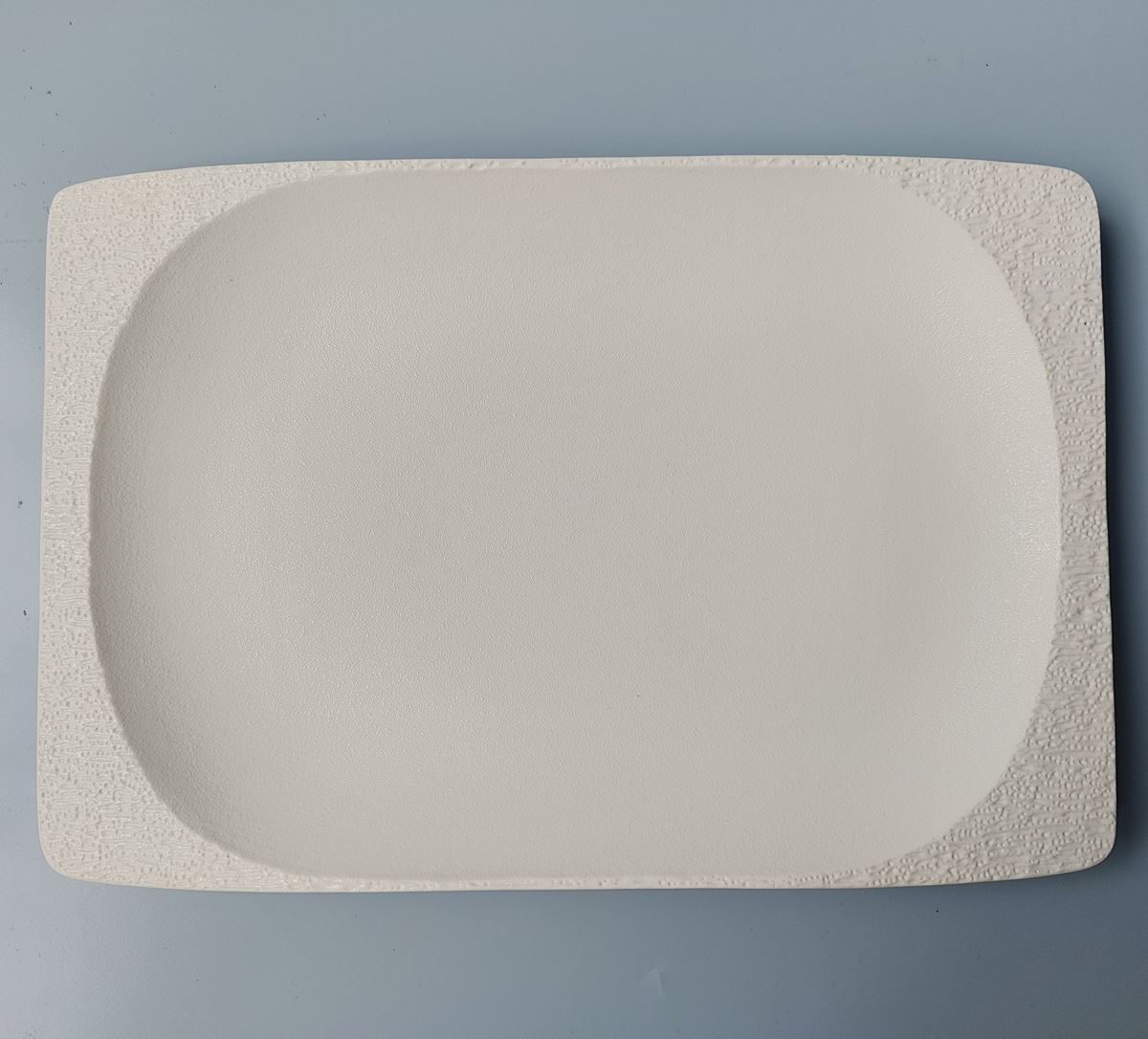 Assiette rectangulaire blanche 'Palace Plus'