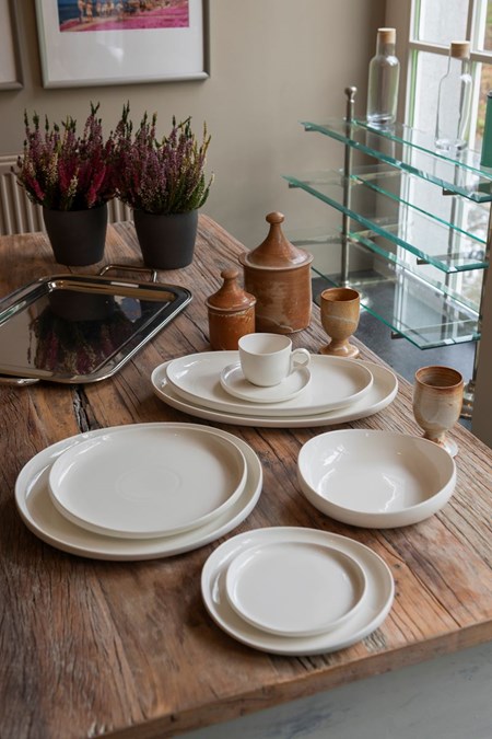 Assiettes professionnelles belge Maxime Pro Porcelaine horeca blanc brillant