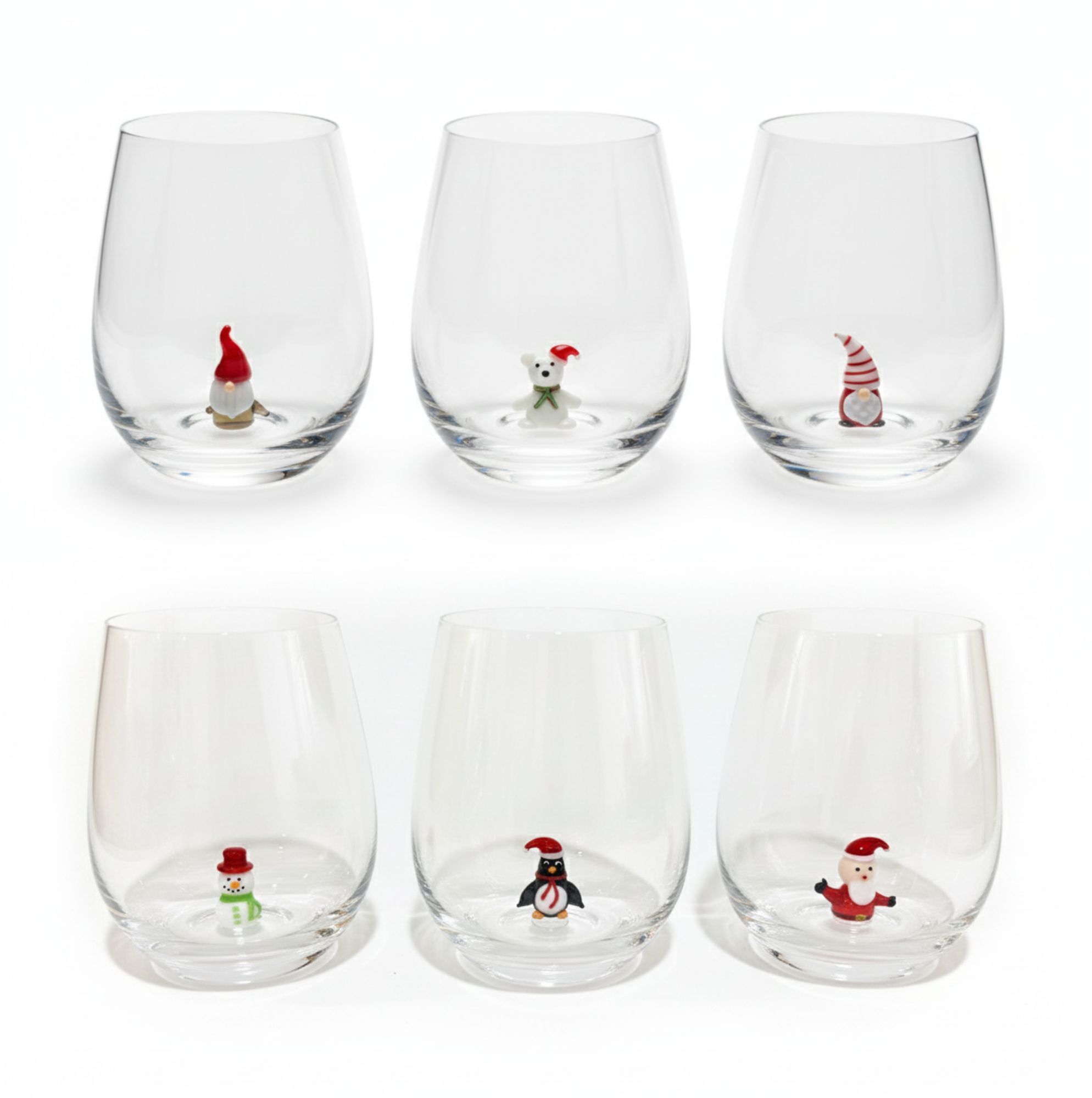 Lot de 6 verres Noël